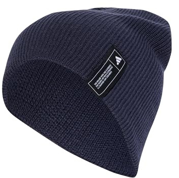 adidas Unisex Essentials Beanie, Shadow Navy/Black/Semi Lucid Blue, XS