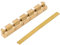 AONYAYBM 42 Mm E-Gitarren-Sattel, Gitarren-Sattel aus Messing, Höhenverstellbar, Professioneller E-Gitarren-Sattel für Telecaster Tele Stratocaster Strat ST TL Style Elektrische oder Akustische Gitarr