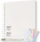AIOR Album Fotografico 21x21cm Spirale Scrapbook, Fai da Te Scrapbooking Album 40 Pagine Guestbook, Regali Nozze Natale Valentino Regalo di Anniversario Compleanno (Bianco)