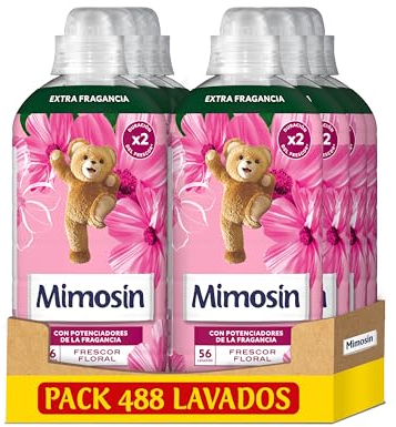Mimosín Suavizante Concentrado Frescor Floral, 8 x 56 lavados​