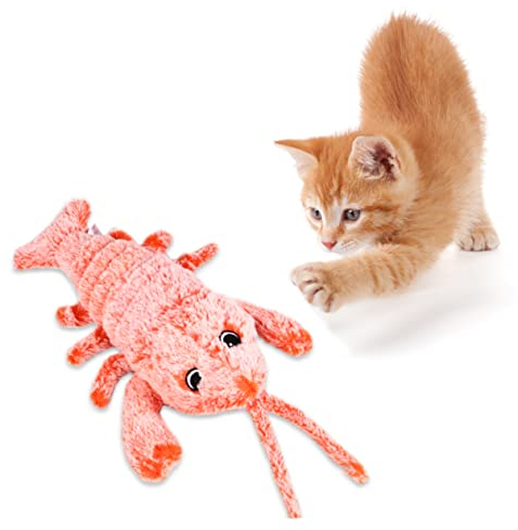 Kisangel Cat Interactive Toy Form Eines Springendes Wiederaufladbares Plüschtier Für Katzen Fördert Spiel Und Bewegung Langeweile Und Einsame