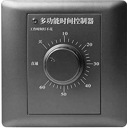 Ranuw Minuteur 10 A 60/120 min Prise 220 V Interrupteur à bouton-poussoir pour Smart Home Électronique Compte à rebours Minuterie Compte à rebours Minuterie Interrupteur pour lumières Ventilateur de