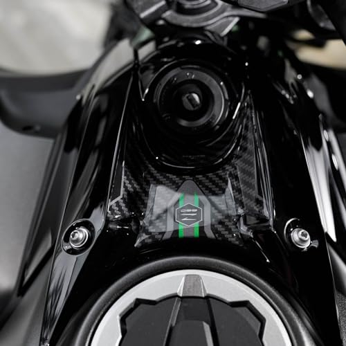Resin Bike Autocollant Moto Compatibles avec Kawasaki Z650 2024. Protection Zone de Clé Contre Les Chocs et Les Éraflures. Autocollant 3D Résinés Made in Italy