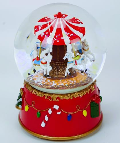 Musicboxworld MMM GmbH, 64050 Spieluhr - 120 mm Schneekugel mit Karussell