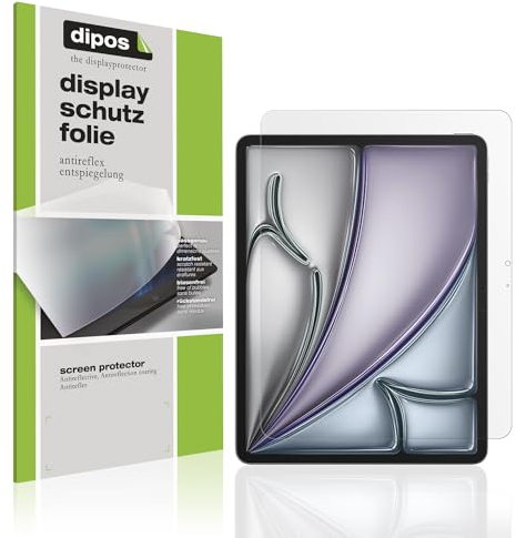 dipos I 2X Schutzfolie matt kompatibel mit Apple iPad Air 13 Zoll M2 2024 Folie Displayschutzfolie (A2898 + A2899)