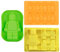3 Pcs Chocolate Mould Jelly Moulds Robot Multi-Size Ice Cube Candy Moulds Chocolate Silicone Mold for Building Block Themes Kids Cake Cupcake Decorations Candy Chocolate Baking Molds（Robot）