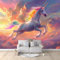 Papier Peint Panoramique 3D Ciel Couleur Licorne Murale Chambre à Coucher Maison Décoration Intérieure, Papier Peint intissé fond pour Chambre D'Enfant Salon Murale 350x256 cm