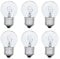 ShuoHui Lampada da forno E27 a 300 gradi resistente al calore, 230 V, per forno G45, dimmerabile, 400 lm, luce bianca calda, 2700 K, 45 mm, Globe Clear Oven Lamp E27 G45 per forno, Lava, Microwave (6)