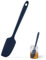 U-Taste 22.7cm Small Silicone Spatula: 315℃ Heat Resistant Non-Stick Flexible Seamless Mini Spatula, Baking Cooking Kitchen Utensil for Mixing Scraping Fits in Small Containers (Midnight Blue)