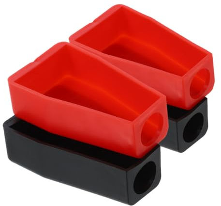 JECOMPRIS 4pcs Battery Insulation Cover Car Battery Terminal Protectors Flexible Terminal Cap Positive Negative for Ebike