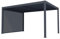 Vente-unique - Pergola bioclimatique autoportante électrique Anthracite en Aluminium avec Lames orientables et Rideau rétractable 2,78 m - 12 m² - AMADORA