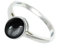 JEWELFORCE 925 Sterling Silber Cabochon Schwarzer Onyx Edelstein Ring Herren Damen Steinbandring Alle Größen Ring Handgefertigter Schmuck JSR-1156BY_55 (17.5)