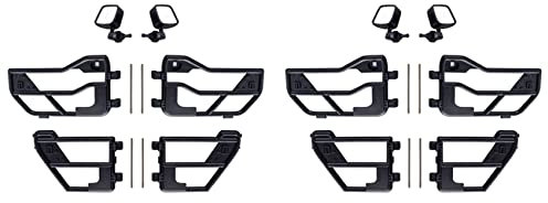 Tynmoel 2X RC Auto Kunststoff Rohr Türen & Rück für 1:10 RC Crawler Auto Axial SCX10 90046 für Hart Karosserie