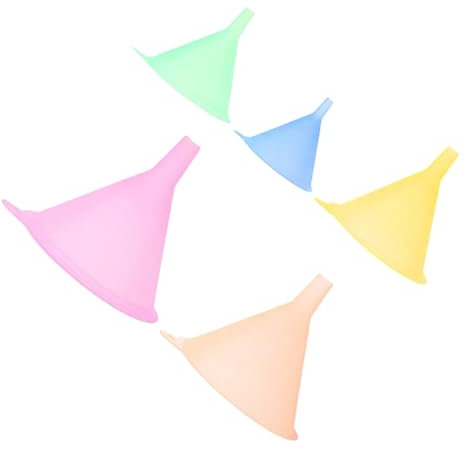 Alipis 5pcs Plastic Food Funnel Kitchen Tool Small Liquid Funnel Oil for Kitchen Supplies and Filling Bottles