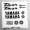 Kit adesivi compatibile con T-Max serbatoio e casco moto | Vinile Prespaziato FACILE APPLICAZIONE | scritte loghi | Stickersland® (Nero Lucido)