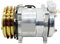 VCYESMUEA Compatible con compresor de Aire Acondicionado sanden sd508 sanden 508 AC de 2 Ranuras, 12 V/24 V, for Tractor, Excavadora, camión de Servicio Pesado.(24V R12)