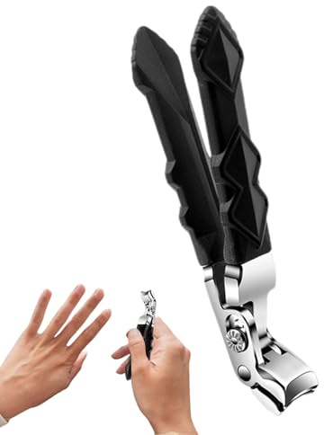 Ergonomischer Nagelknipser, einfach zu klipsen, ergonomischer Nagelknipser, spritzwassergeschütztes professionelles Manikürewerkzeug für Männer und Frauen