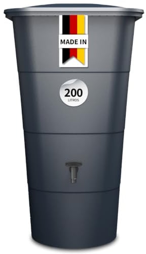 GARANTIA Ibiza Depósito de Agua de Lluvia, 200 litros, Gris Grafito