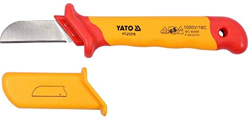 Yato YT-21210 - Cuchillo de cable aislado 50 x 180 mm VDE