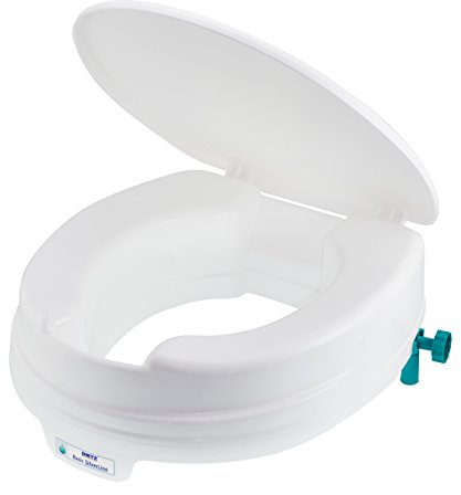 Dietz Toilettensitzerhöhung Basic SilverLine aus antibakteriellem Hi-Tech-Material - Made in Germany
