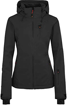 Bergson Nice Light | Damen Skijacke & Outdoorjacke, gefüttert, 20000 mm Wassersäule, Black [900], 46 - Damen