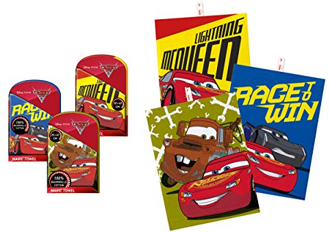 CRAZE MAGIC TOWEL CARS 3 Magisches Handtuch Zauberhandtuch Mitgebsel Geburtstag Waschlappen 10037