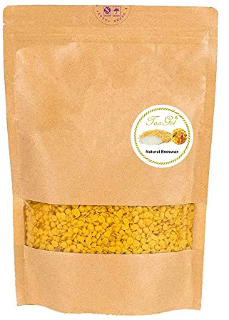 TooGet Cire D'abeille Jaune Pur - Pastilles Naturelles de Qualité Supérieure - 400g