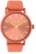 Oozoo Damenuhr mit Lederband 42 MM Colours of Unicolor Lachs C10447