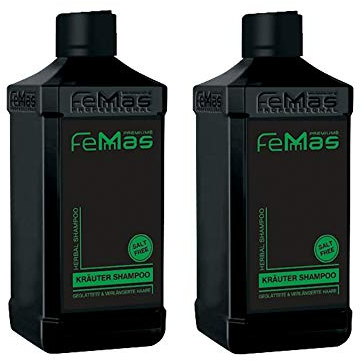 FemMas Herbal Extensions Kräuter Shampoo I Salzfreies Shampoo für Bonding Extensions und professionell geglättetes Haar I Reichhaltige Pflege in Friseur-Qualität I 300ml (2 Stück)