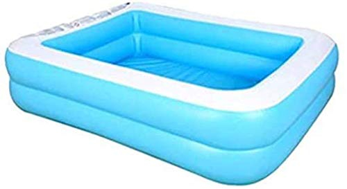 MU Familie Aufblasbarer Swimmingpool, Aufblasbarer Lounge Pool Für Baby-Kidsamp; Erwachsene, Die Luft Zu Sprengen Pool Für Außen Hinterhof-Garten-Wasser-Party,128 X 85 X 45 cm