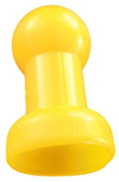 Phrat Trampolin Endkappen Set Gelb 6 Stück Schutzkappen, Pole Cap Steel Pipe Top Cover für Kindertrampolin