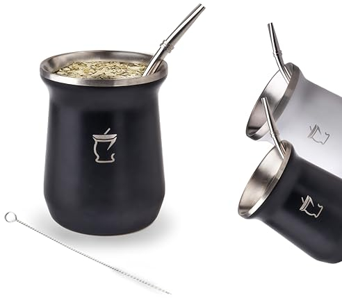 Bargrin Mate Argentino - Kit Mate - Yerba Mate - Argentina - Bombilla Mate Argentino - Productos Argentinos - Mate Bombilla - Kit Mate Argentino completo - Bombilla Para Mate - Limpiador de Bombilla