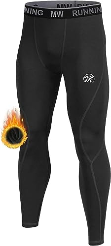 MEETWEE Pantalon Thermique Homme,sous-Vêtements Thermique Caleçon Long Collant Chaud Compression Base Layer Legging