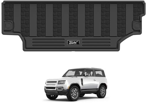 3W Tappetino per Bagagliaio Compatibile con Land Rover Defender 90 L663 2020-2025, Impermeabile Tappeto bagagliaio Posteriore Protezione in TPE Vasca Baule