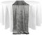 Elegant Event Essentials - Langer Tischläufer aus Pannesamt – für Frühlingsparty, Hochzeit, Empfang, Bankett, Esszimmer, Weihnachtsdekoration (30,48 x 274,32 cm) – Grau