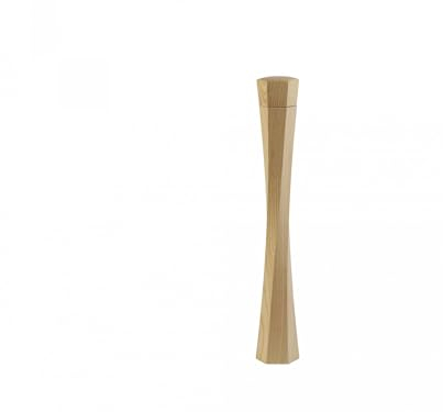 LEGNOART - TWIST - Moulin à poivre ou à sel XXL - mécanisme en céramique avec ajustement de la mouture, finition à la main - H. 472 Ø 73 mm - frêne naturel