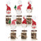 com-four® 6X Kartenhalter Wichtel - weihnachtlicher Tisch- und Grußkartenhalter aus Holz - Klammern für Menükarten, Namensschilder und Fotos - winterliche Tischdeko (6 Stück - Wichtel - Weihnachten)