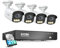 ZOSI PoE Überwachungskamera Set Aussen AuroraLux C186, 8CH 4K PoE NVR, 4X 5MP Outdoor IP Kameras mit F1.0 Große Blende und 1/1.79 Super Sensor, Echte Vollfarbnachtsicht, Personen-/Fahrzeugerkennung