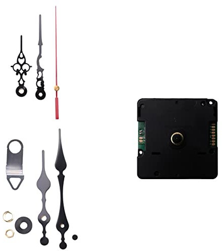 RESFNSE Radio Controlled Silent DIY Clock Movement Mechanism Kit Germany DCF Signal Mode with 2 Sets Hands Repair Replacement