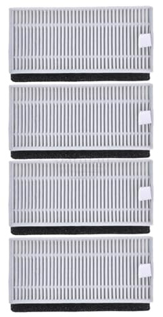 DEMUR for Cecotec Conga 990 1190 Ersatzteile Zubehör Roboter Staubsauger Ersatz Verbrauchsmaterialien HEPA Filter Zentrale Seitenbürste Staubsaugerbürsten (Size : 4 Hapa Filter)