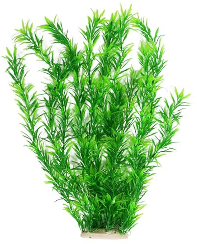 Ctpeng XL Aquarium Plants Decoration, 55 cm High, Green Artificial Aquarium Plants
