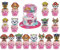 17 Stück Paw Dog Geburtstag Tortendeko FAMILIO-Tortendeko Cake topper Cupcake Topper Kuchendeckel Süße Kinder Kuchen Dekoration für Kinder Geburtstag Party Babyparty Familienessen