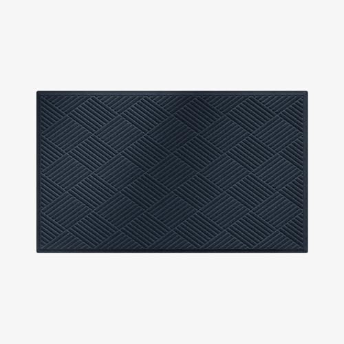 Waterhog Machine Washable Door Mat, Diamond Navy Blue 60 x 90 cm - Heavy Duty Dirt Trapper Entrance Mat, Non-Slip Rubber Backed, Indoor/Outdoor Use, Made in Europe