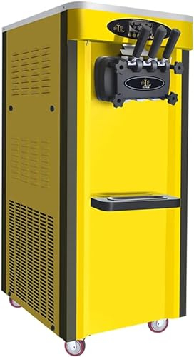 QHYEERRT Máquina Comercial De Helado Suave De 1800W, 25 A 32L por Hora, Máquina De Helado De Acero Inoxidable con Limpieza Automática,002