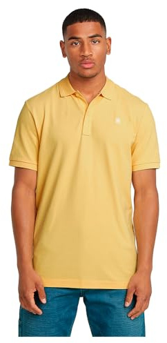 G-STAR Herren Dunda Overdyed Slim Poloshirt, Gelb (lt Buff Yellow D11595-5864-3910), XL