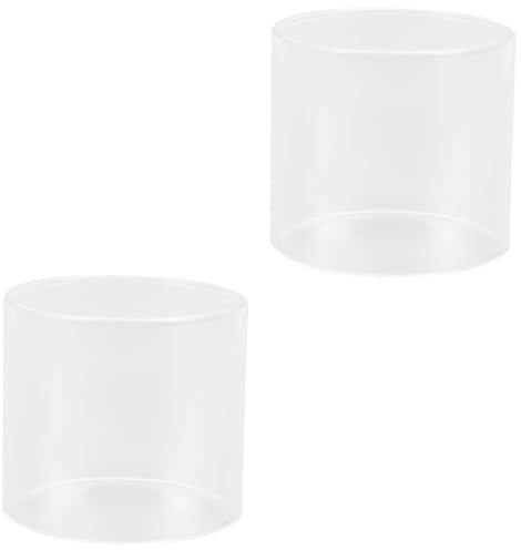 KONTONTY 2 Pièces Abat-Jour en Verre pour Lampe à gaz Bougie Lanterne Camping bougeoir extérieur vapolight Accessoires de Camping Abat-Jour Lanterne Propane Abat-Jour Lanterne à gaz