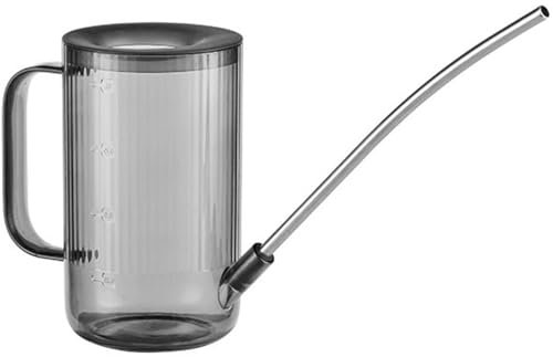 Wesoke Pflanzen Gießkanne, 1L Edelstahl Gießkanne mit langem Auslauf, Kunststoffpflanze Herr Sprühflasche für Indoor-Outdoor-Pflanzen/Sukkulenten/Gartenblumen/Bonsai/Zimmerpflanzen