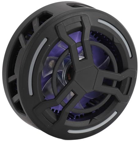 Magnetischer Kühler für Handy und Tablet Gaming, mit bunten Lichtern und LED Temperaturanzeige, universell geeignet für Tablets, Laptops und Steam Deck (Schwarz)