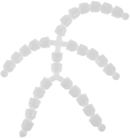 Operitacx Gelenkskelett Einer Puppe Marionette Webstuhl Puppenaugen zum Häkeln künstlich Französische Strickpuppe Plastikskelett Plastikknochen für Puppe Puppenskelett Weiß