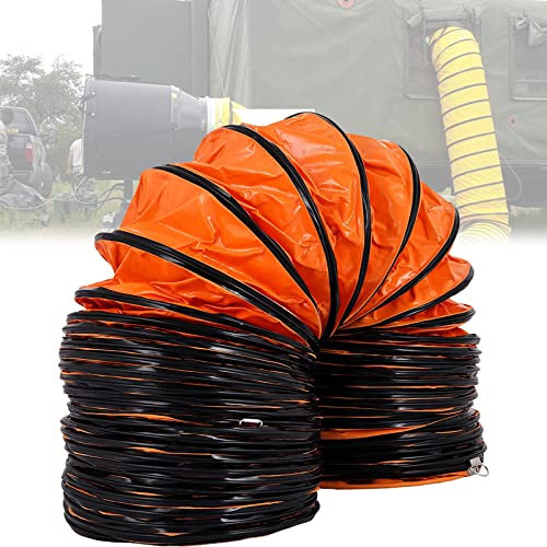 KKIPSCE Lüftungskanalschlauch, Flexibler PVC-Kanal, feuerhemmend, Flexibler PVC-Kanal für Abluftventilator, tragbarer Industrie-Abluftschlauch für Ventilatoren, 5 m Durchmesser, 300 mm